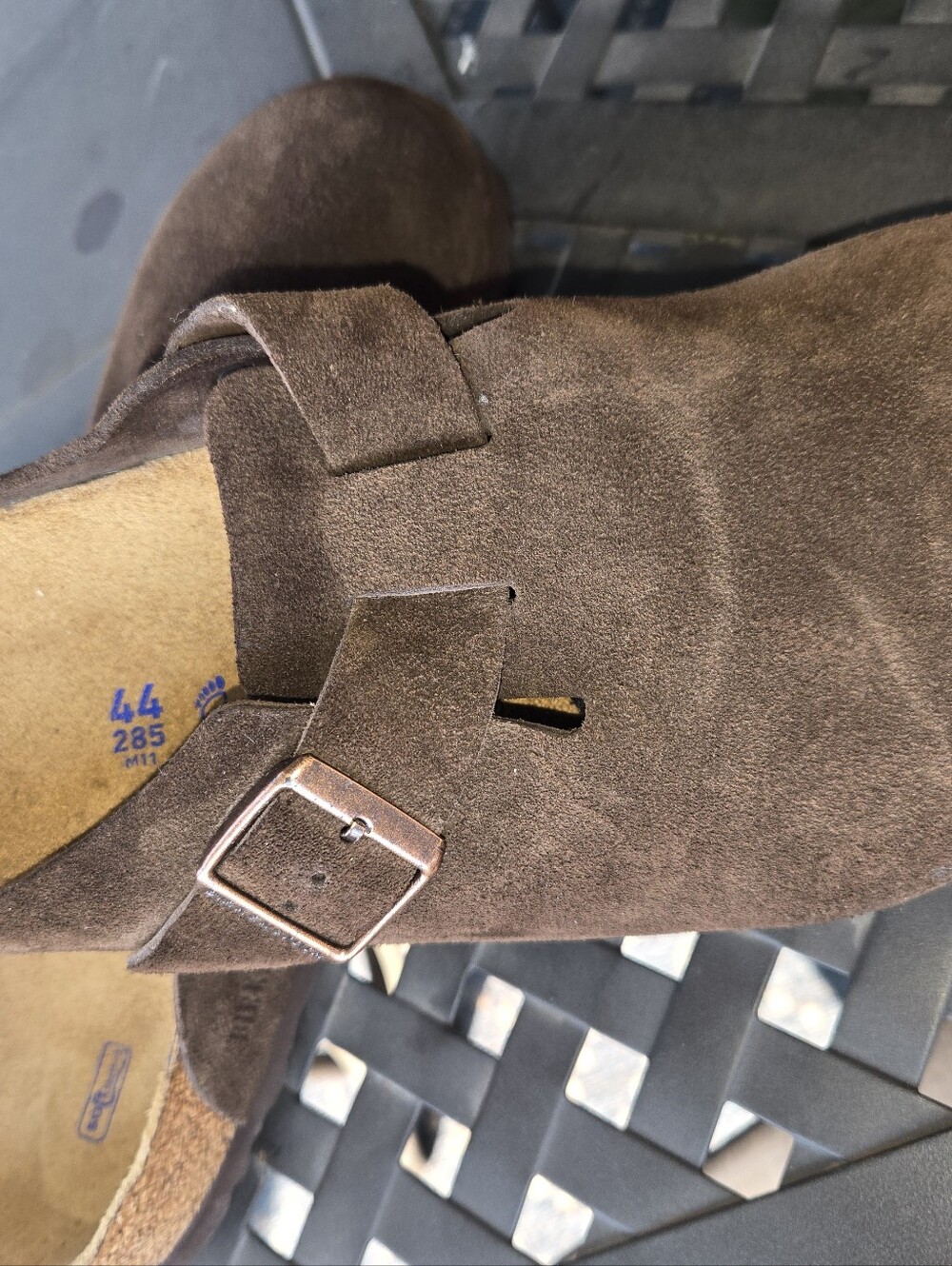 Birkenstock Boston Soft Footbed Suede Clogs Mocha Brown Size 44 EU / Men's 11 - Picture 7 of 10
